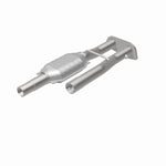 MagnaFlow 23179 hm grade direct-fit catalytic converter, rear view of the turntable spin