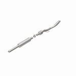 MagnaFlow 49029 oem grade direct-fit catalytic converter, rear view of the turntable spin