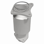 MagnaFlow 444032 carb direct-fit catalytic converter, side view of the turntable spin