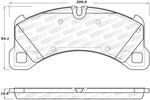 StopTech 2015+ Porsche Macan / 2017+ Porsche Panamera Street Performance Front Brake Pads