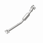 MagnaFlow 5461914 carb direct-fit catalytic converter, rear view of the turntable spin