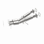 MagnaFlow 52276 oem grade direct-fit catalytic converter, opposite side view of the turntable spin