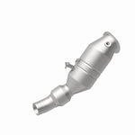 MagnaFlow 52267 oem grade direct-fit catalytic converter, rear view of the turntable spin