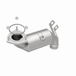 MagnaFlow 51430 oem grade direct-fit catalytic converter, rear three-quarter view of the turntable spin