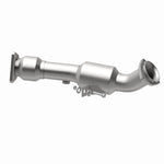 MagnaFlow 24184 hm grade direct-fit catalytic converter, opposite rear three-quarter view of the turntable spin
