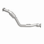 MagnaFlow 24977 hm grade direct-fit catalytic converter, side view of the turntable spin