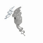 MagnaFlow 52548 oem grade manifold converter, side view of the turntable spin