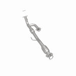 MagnaFlow 26214 hm grade direct-fit catalytic converter, rear three-quarter view of the turntable spin