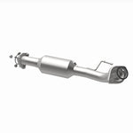 MagnaFlow 24097 hm grade direct-fit catalytic converter, opposite rear three-quarter view of the turntable spin