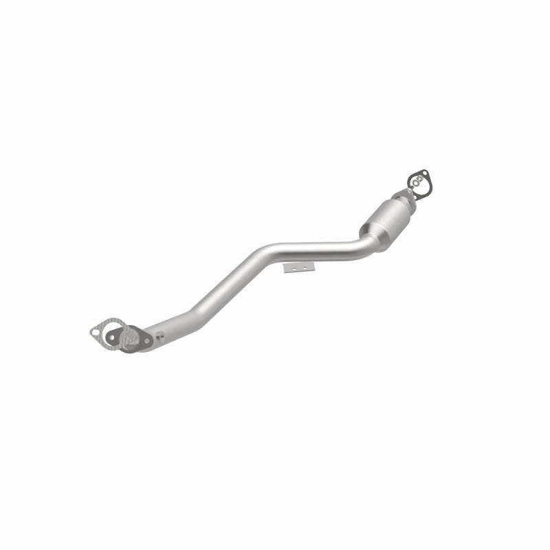 MagnaFlow 52841 oem grade direct-fit catalytic converter, opposite front three-quarter view of the turntable spin