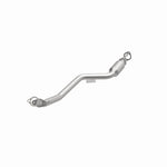 MagnaFlow 52841 oem grade direct-fit catalytic converter, opposite front three-quarter view of the turntable spin