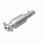 MagnaFlow 3391486 carb direct-fit catalytic converter, rear view of the turntable spin