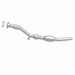 MagnaFlow 49892 oem grade direct-fit catalytic converter, side view of the turntable spin
