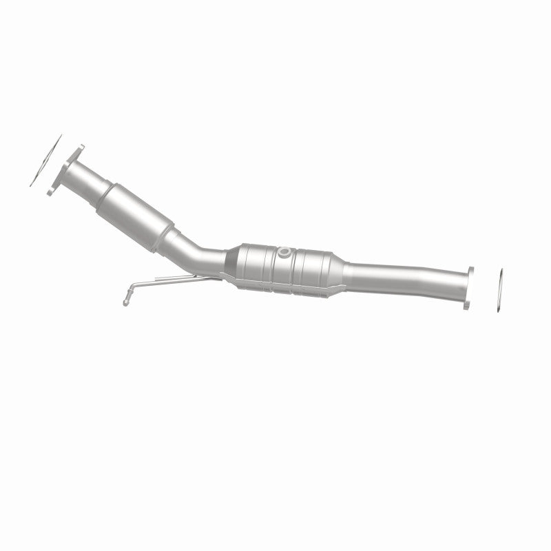MagnaFlow 24229 hm grade direct-fit catalytic converter, side view of the turntable spin