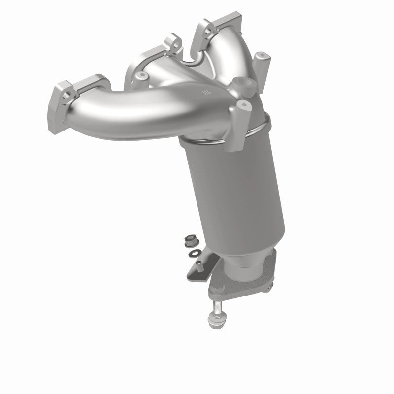 MagnaFlow 51218 oem grade manifold converter, rear view of the turntable spin