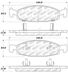 StopTech Sport Brake Pads w/Shims and Hardware - Front