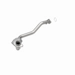 MagnaFlow 23311 hm grade direct-fit catalytic converter, front three-quarter view of the turntable spin