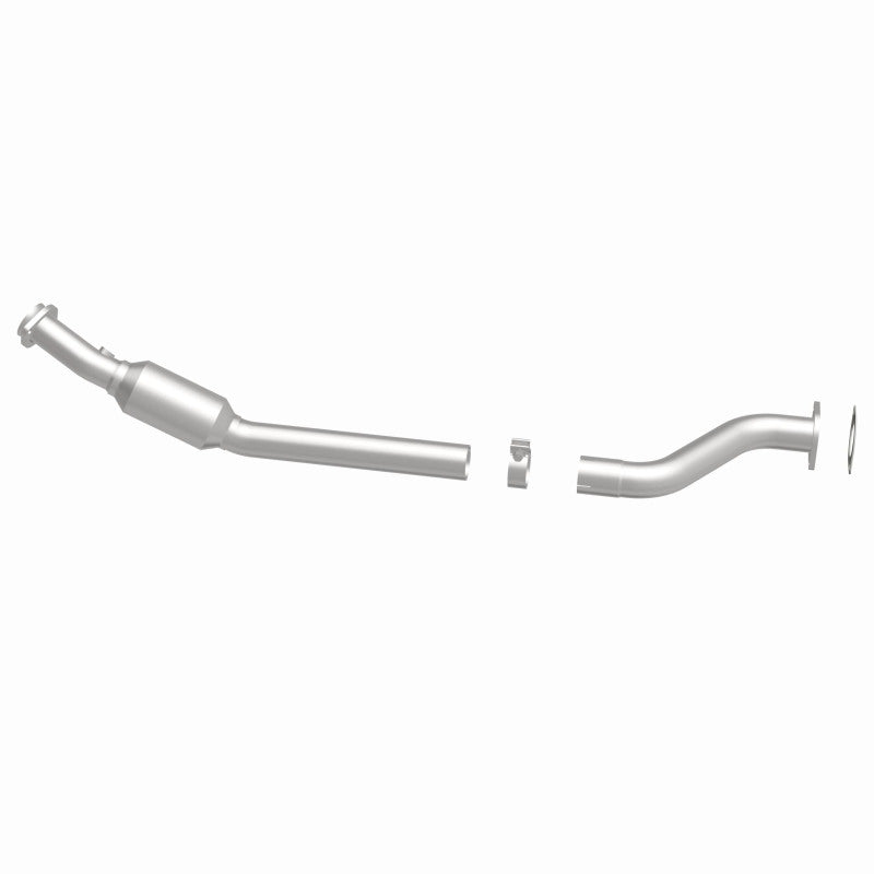 MagnaFlow 49731 oem grade direct-fit catalytic converter, side view of the turntable spin