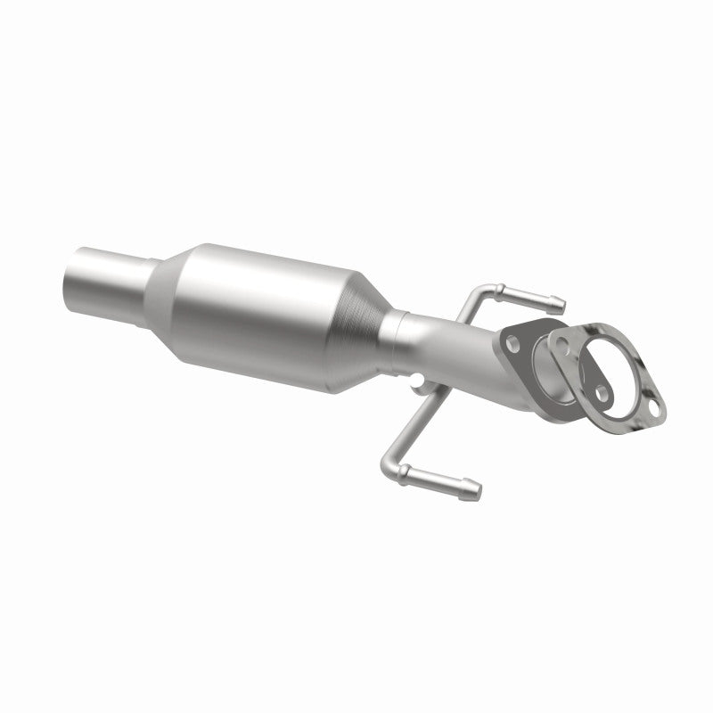 MagnaFlow 52966 oem grade direct-fit catalytic converter, opposite rear three-quarter view of the turntable spin