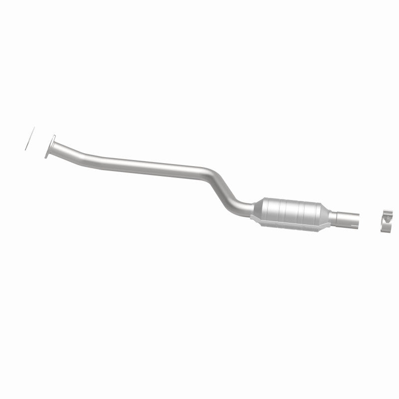 MagnaFlow 52481 oem grade direct-fit catalytic converter, side view of the turntable spin