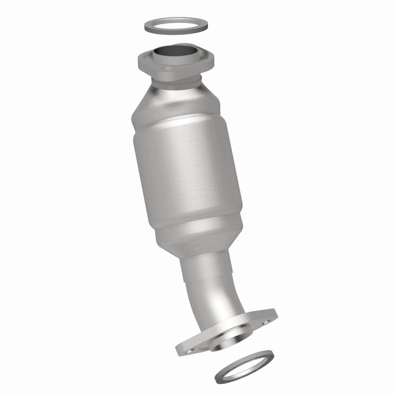 MagnaFlow 93259 hm grade direct-fit catalytic converter, side view of the turntable spin