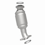 MagnaFlow 93259 hm grade direct-fit catalytic converter, side view of the turntable spin