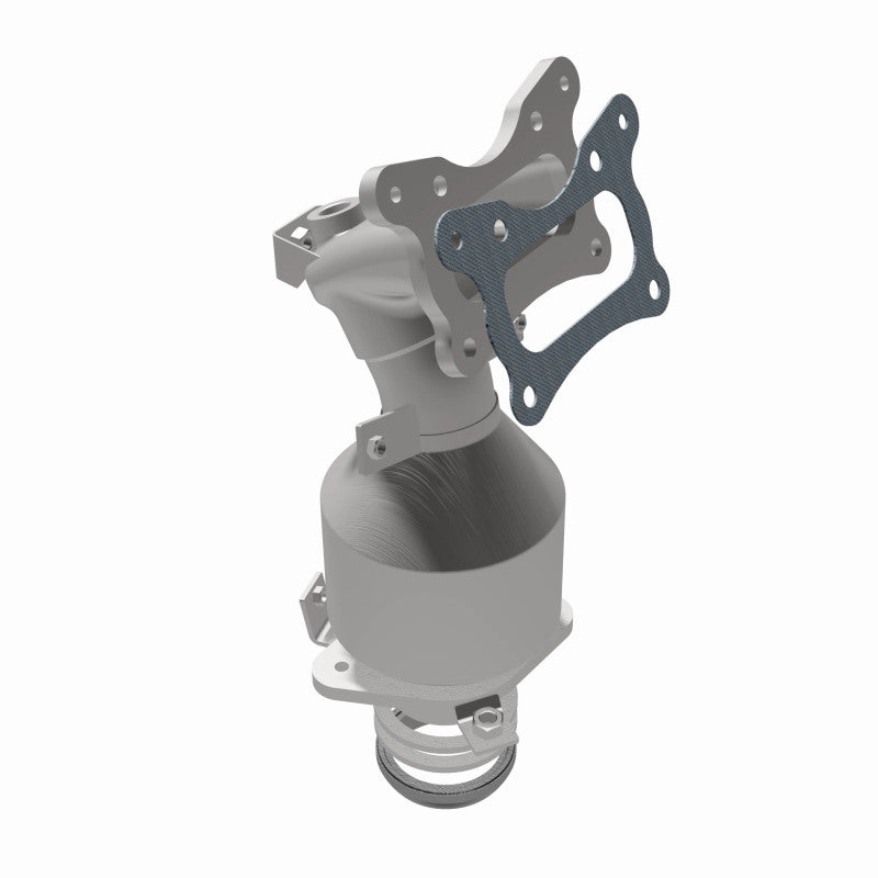 MagnaFlow 5531781 carb manifold converter, opposite rear three-quarter view of the turntable spin