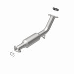 MagnaFlow 5461142 carb direct-fit catalytic converter, rear view of the turntable spin