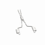 MagnaFlow 15628 street series cat-back exhaust, opposite side view of the turntable spin