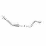 MagnaFlow 4551039 carb direct-fit catalytic converter, side view of the turntable spin
