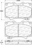 StopTech Sport Brake Pads w/Shims and Hardware - Rear