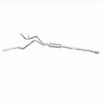 MagnaFlow 15269 street series cat-back exhaust, side view of the turntable spin