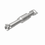 MagnaFlow 52107 oem grade direct-fit catalytic converter, rear view of the turntable spin