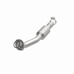 MagnaFlow 52544 oem grade direct-fit catalytic converter, opposite front three-quarter view of the turntable spin