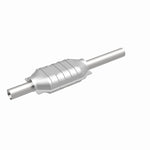 MagnaFlow 3391222 carb direct-fit catalytic converter, front three-quarter view of the turntable spin