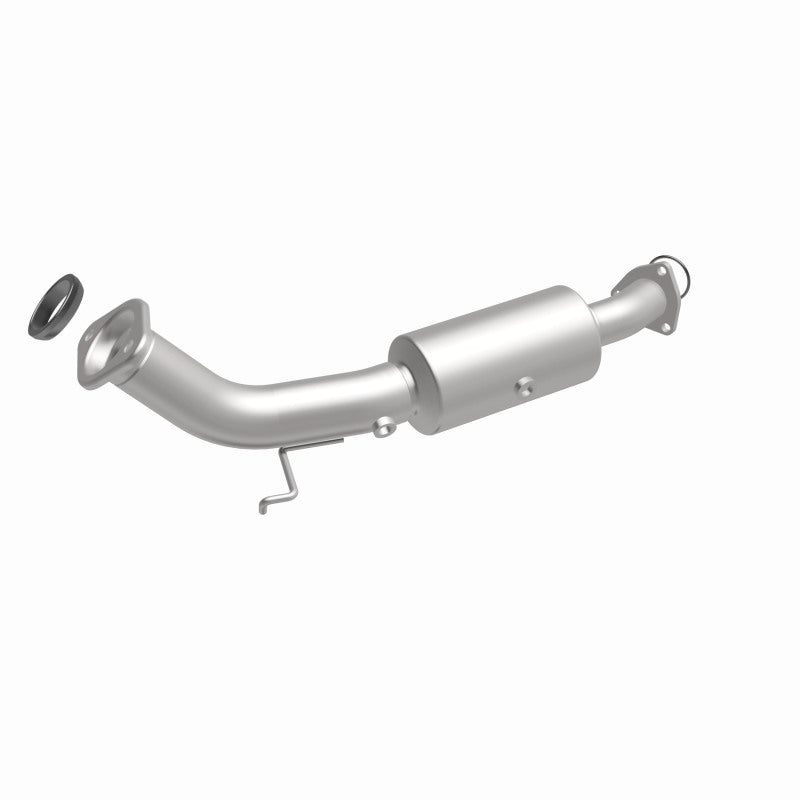 MagnaFlow 5461182 carb direct-fit catalytic converter, front three-quarter view of the turntable spin