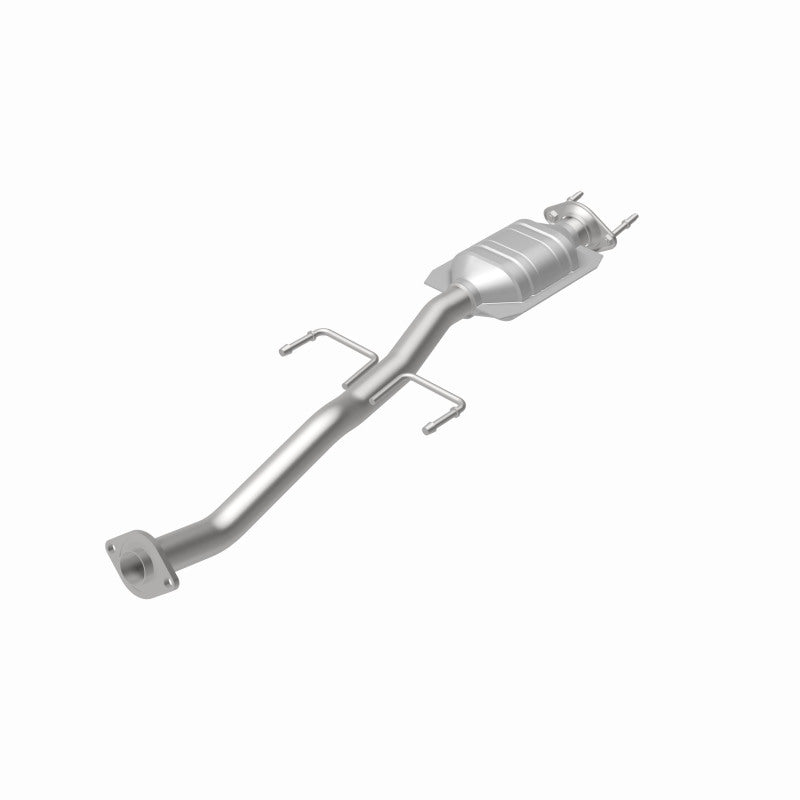 MagnaFlow 441672 carb direct-fit catalytic converter, rear view of the turntable spin