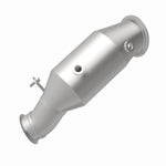 MagnaFlow 52245 oem grade direct-fit catalytic converter, rear view of the turntable spin