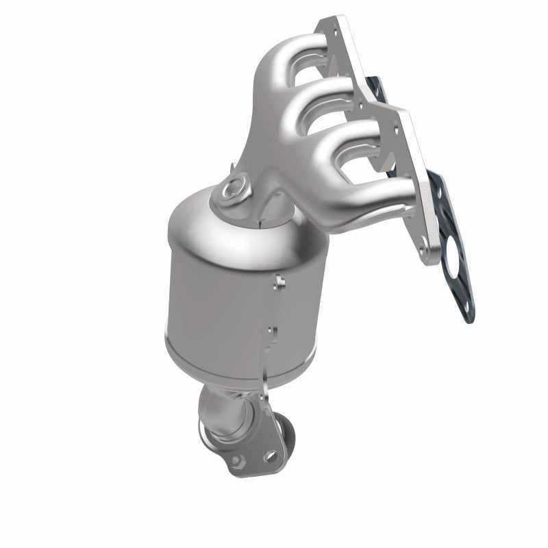 MagnaFlow 452030 carb manifold converter, opposite side view of the turntable spin