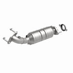 MagnaFlow 24403 hm grade direct-fit catalytic converter, front three-quarter view of the turntable spin