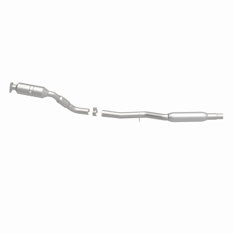 MagnaFlow 52133 oem grade direct-fit catalytic converter, side view of the turntable spin