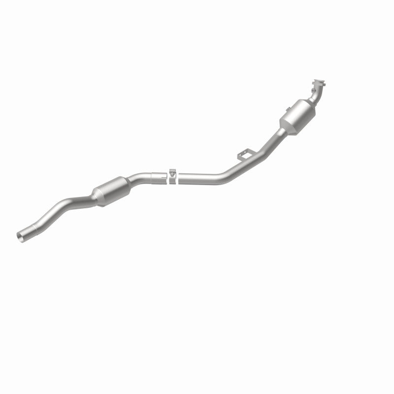 MagnaFlow 551666 carb direct-fit catalytic converter, rear view of the turntable spin