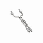 Assembly upright from the outlet end