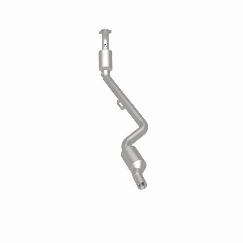 MagnaFlow 49806 oem grade direct-fit catalytic converter, rear three-quarter view of the turntable spin