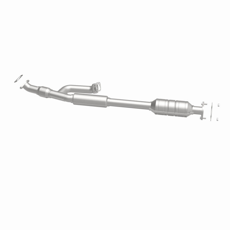 MagnaFlow 24420 hm grade direct-fit catalytic converter, side view of the turntable spin