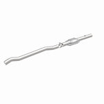 MagnaFlow 23505 hm grade direct-fit catalytic converter, front three-quarter view of the turntable spin