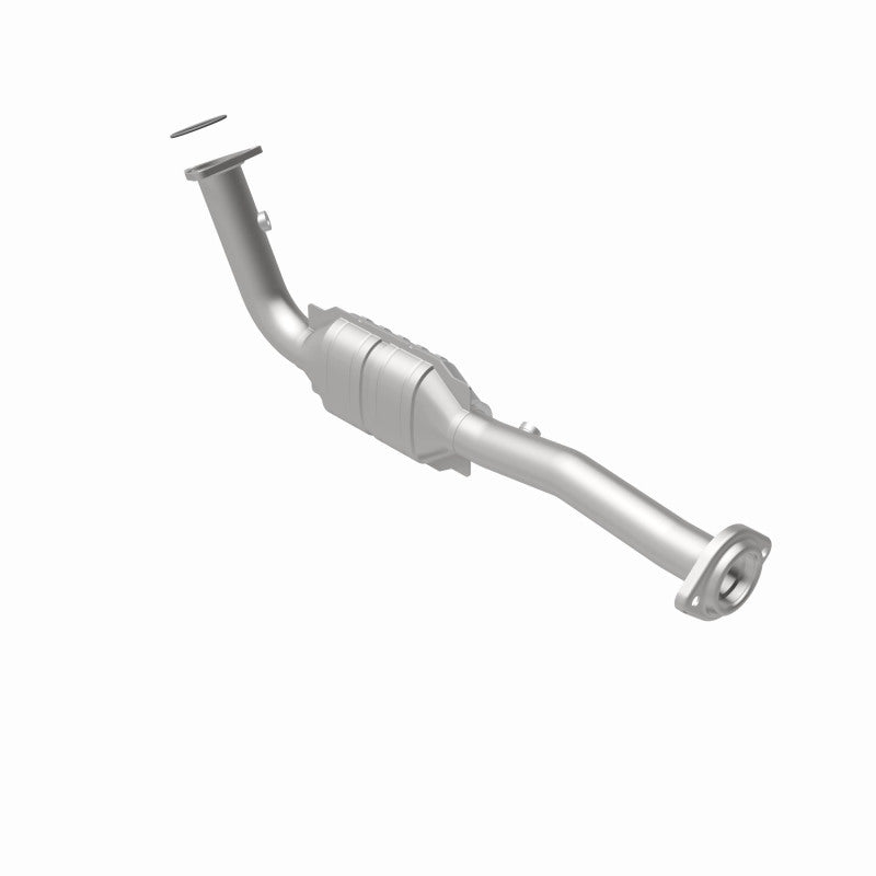 MagnaFlow 24083 hm grade direct-fit catalytic converter, rear view of the turntable spin
