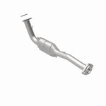 MagnaFlow 24083 hm grade direct-fit catalytic converter, rear view of the turntable spin