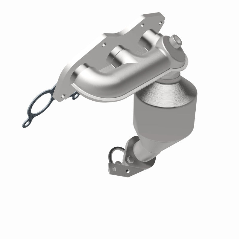 MagnaFlow 52017 oem grade manifold converter, rear view of the turntable spin