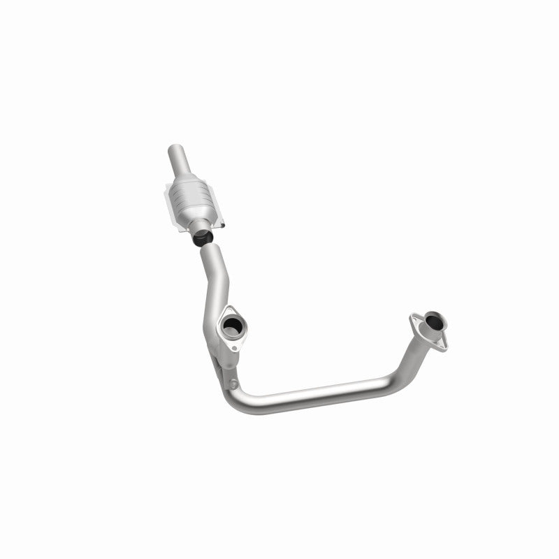 MagnaFlow 93307 epa direct-fit catalytic converter, opposite side view of the turntable spin